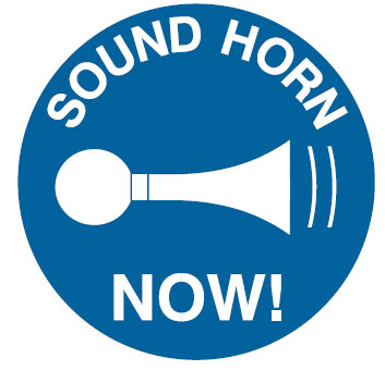 Safety Forklift Floor Marker - Sound Horn Now