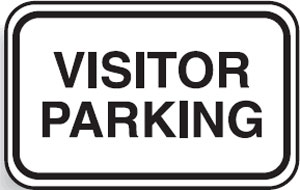 Traffic Control Signs - Visitor Parking