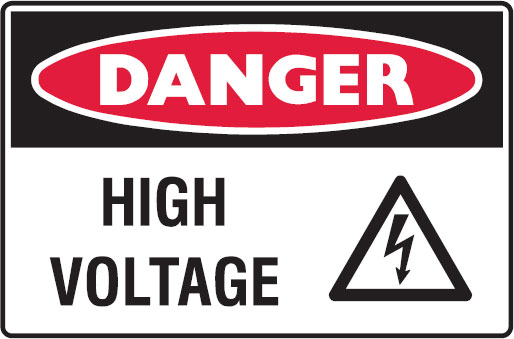 Graphic Warning Signs - High Voltage
