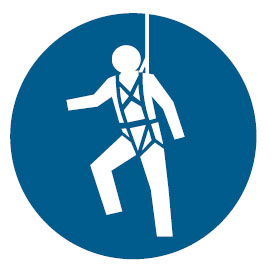 Mandatory Signs Picto Only - Safety Harness / Picto Only