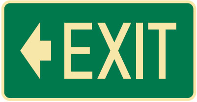 Exit/Evacuation Sign Qld - Exit