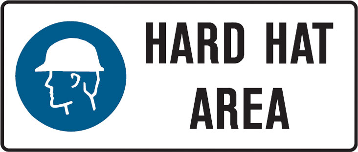 Mandatory Signs - Hard Hat Area