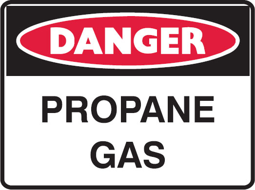 Hazardous Substance Signs - Propane Gas