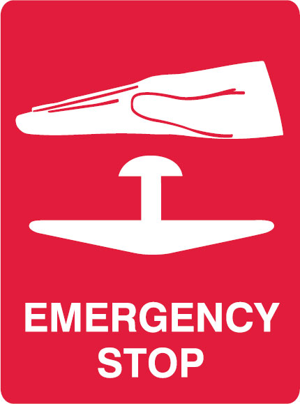 First Aid Signs - Emergency Stop