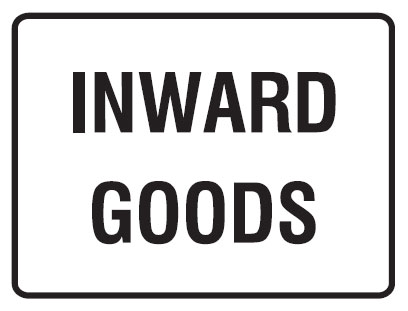 Receiving Despatch Signs - Inward Goods