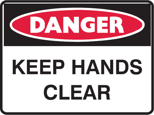Small Labels - Keep Hands Clear