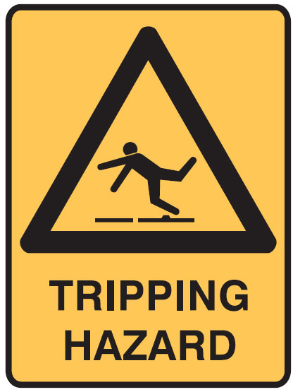 Warning Signs - Tripping Hazard