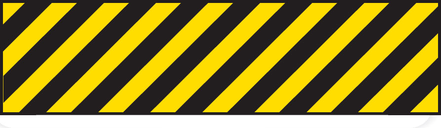 Overhead Signs - Black/Yellow Stripes