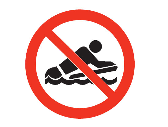 Water Safety Signs - No Bodyboards Picto