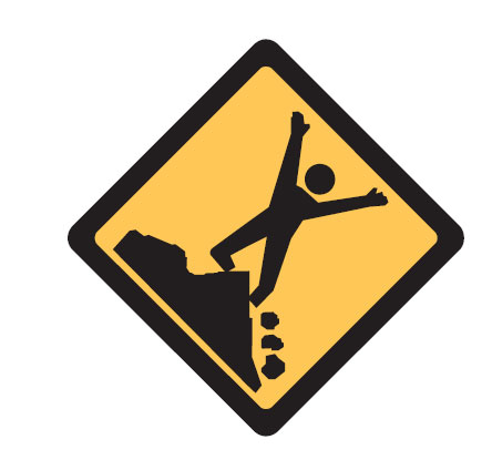 Water Safety Signs - Cliff Picto