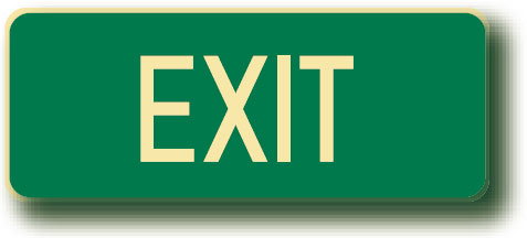 Exit & Evacuation Floor Signs - Exit