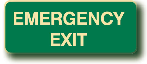 Exit & Evacuation Floor Signs - Emergency Exit