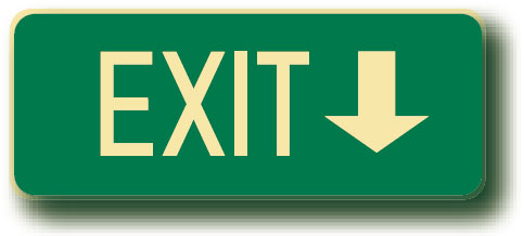Exit & Evacuation Floor Signs - Exit Arr/D