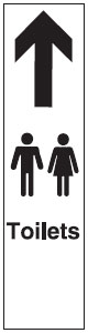 Door Exit/Directional Signs - Toilets