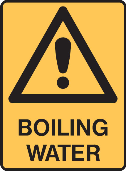 Warning Signs  - Boiling Water