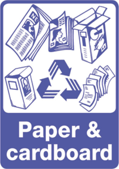 Recycling Signs - Paper & Cupboard