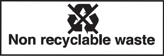 Recycling Signs - Non Recyclable Waste
