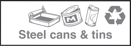 Recycling Signs - Steel Cans & Tins