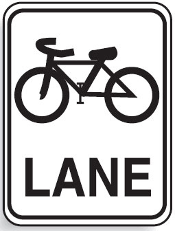 Regulatory Signs - Bike Lane