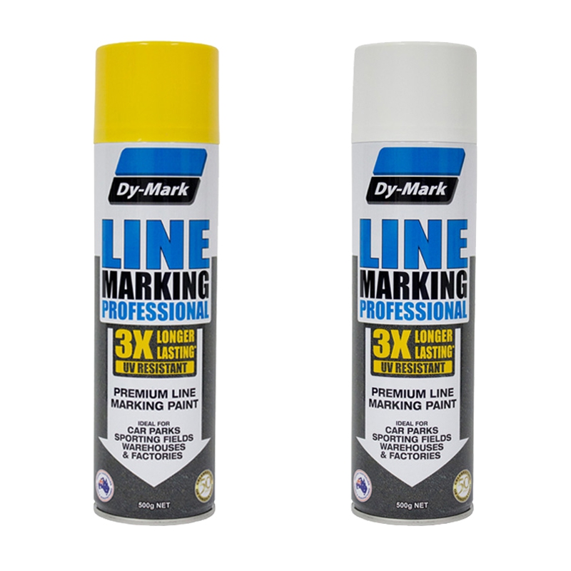 Dymark Line Marking Professional Paint Epoxy 500g - Yellow & White