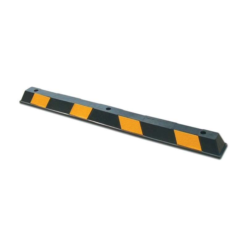 Value Wheel Stop Rubber 1650mm - Black and Yellow
