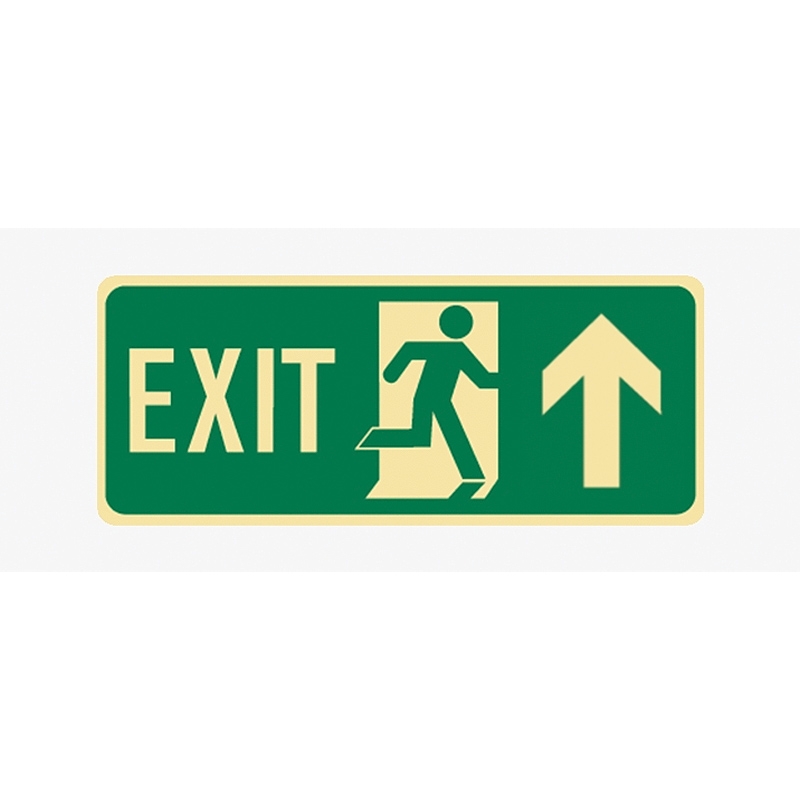 Exit And Evacuation Floor Signs - Exit with Running Man Pictorial