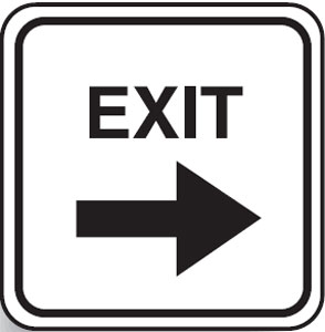 Traffic Control Signs - Exit