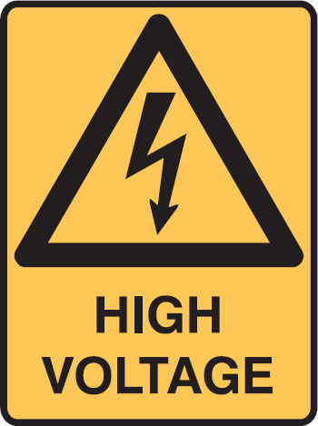 Warning Signs - High Voltage