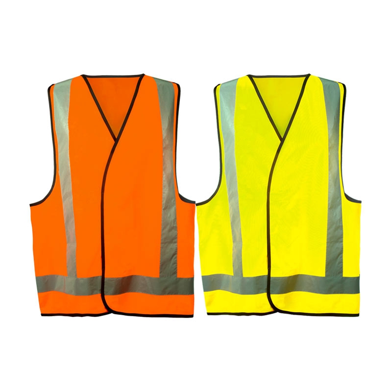Trafalgar Hi-Vis Day Night Safety Vest - Orange & Yellow