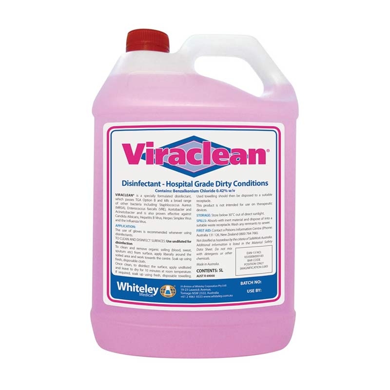 Viraclean® Disinfectant Antibacterial Surface Cleanser 5L