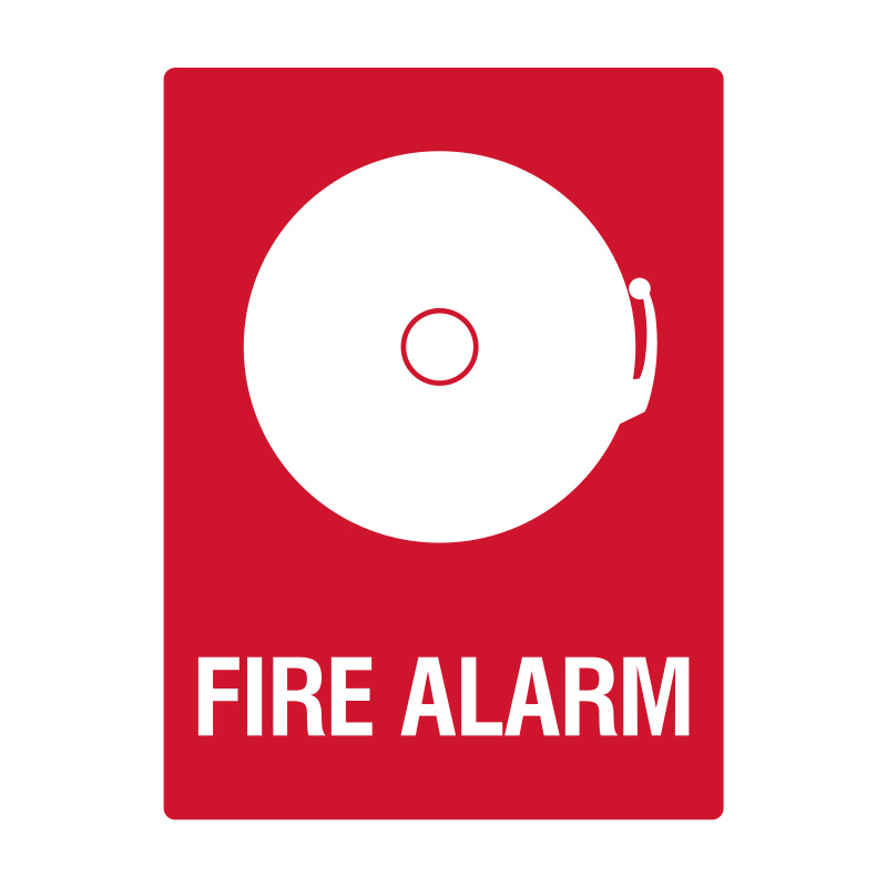 Fire Signs - Fire Alarm, 600mm (W) x 450mm (H), Flute