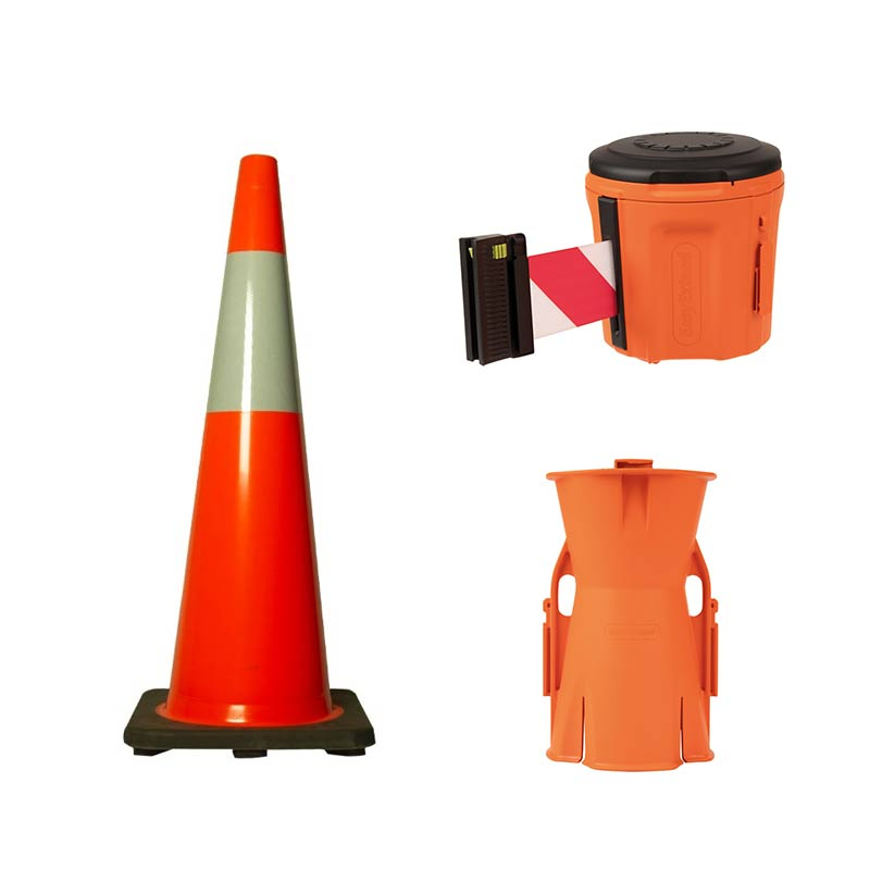 EasyExtend Retractable Barrier, 900mm Cone and Adaptor Kit