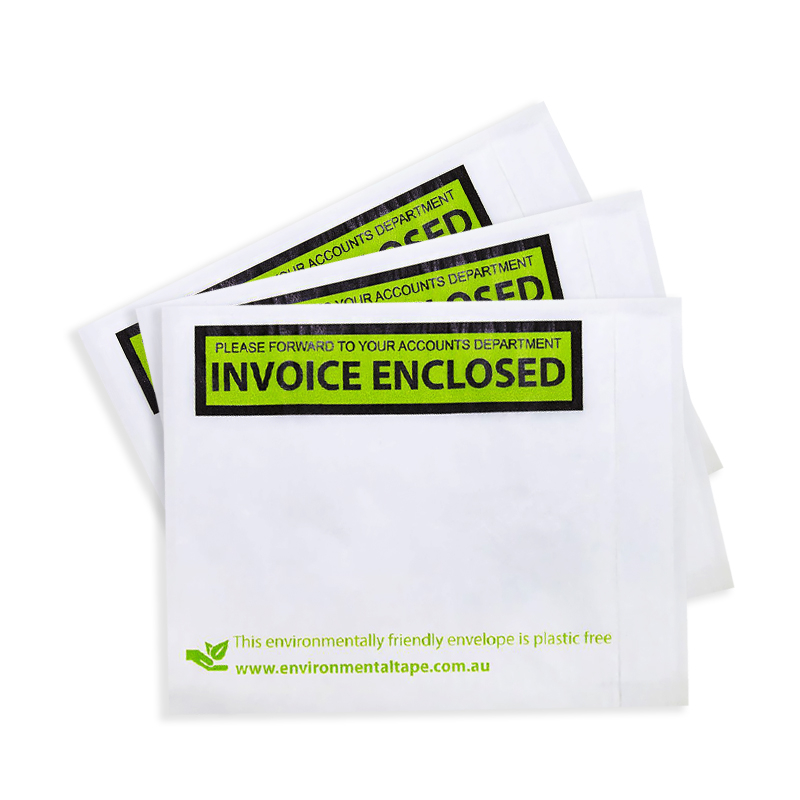 Pack of 100, Eco-friendly Invoiced Enclosed Paper Doculopes
