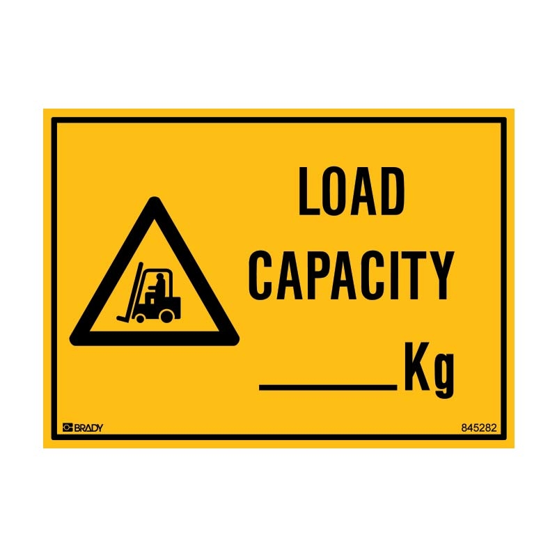 Forklift Labels - Load Capacity ______Kg