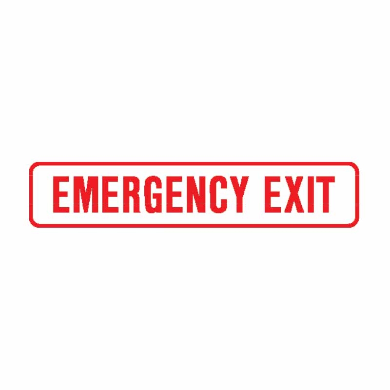 Emergency Labels - Emergency Exit