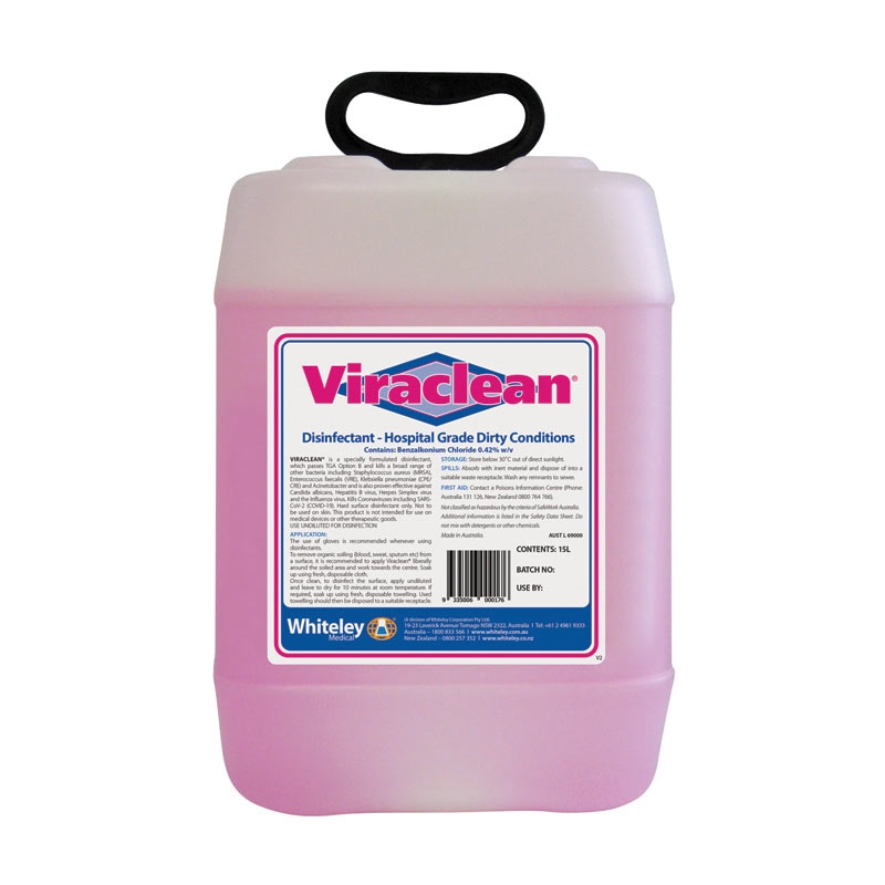 Viraclean® Disinfectant Antibacterial Surface Cleanser - 15L