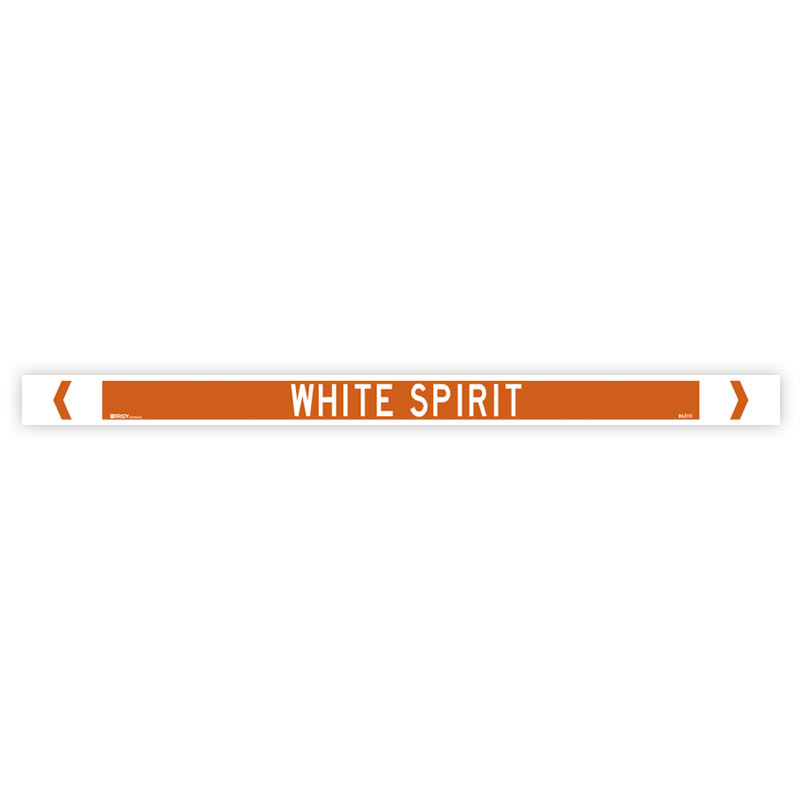 Standard Pipe Marker, Self Adhesive, White Spirit
