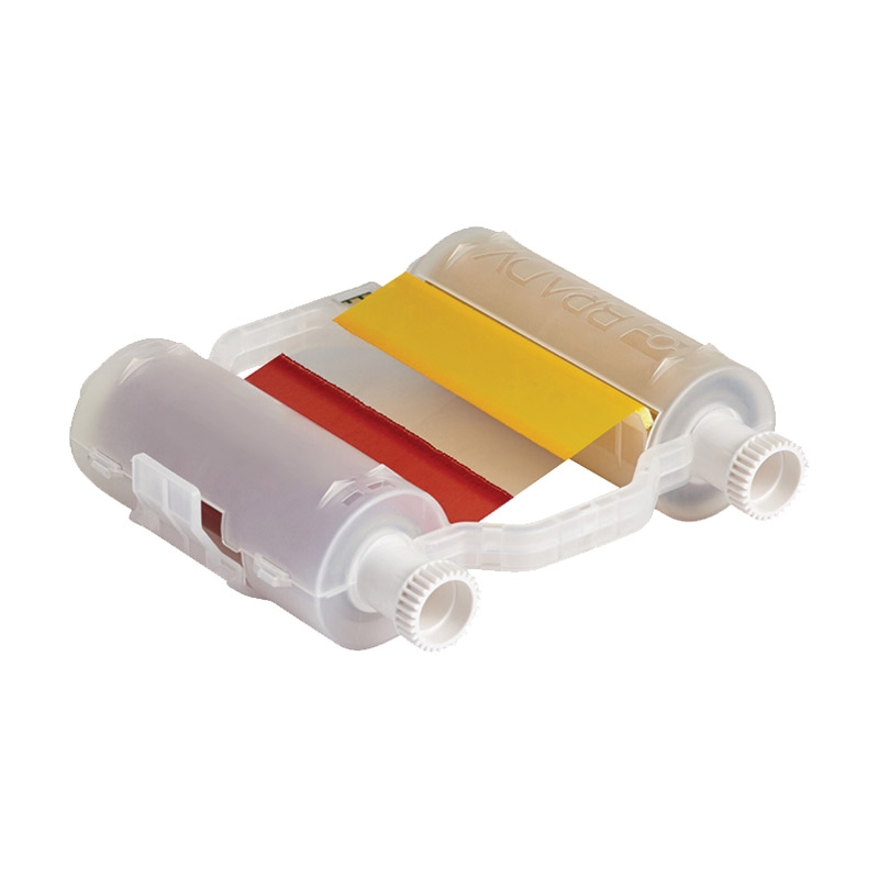 Brady B30 Series: Multi-Colour 'Panelled' Printer Ribbon - Black/Red/Yellow/Green 