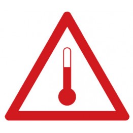 Dangerous Goods Elevated Temperature Substances Polypropylene Placard 250mm x 250mm