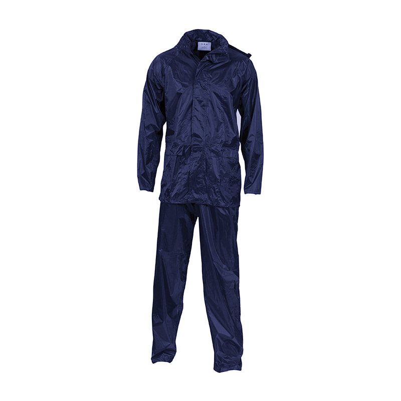 DNC Workwear Lightweight Rain Set - Large, Navy