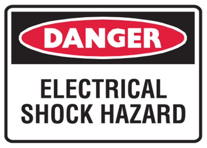 Small Graphic Labels - Electrical Shock Hazard
