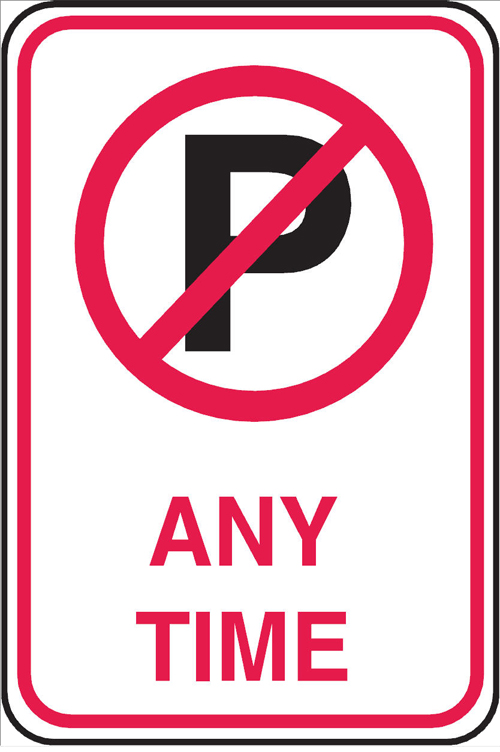 Parking Signs - Any Time