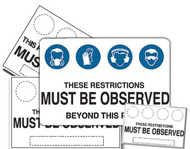 Multiple Condition Signs - These Restrictions Must be Observed