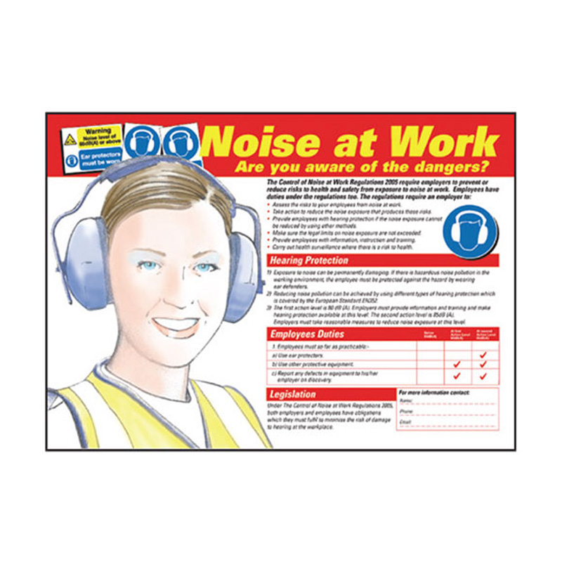 Safety Posters - Noise At Work
