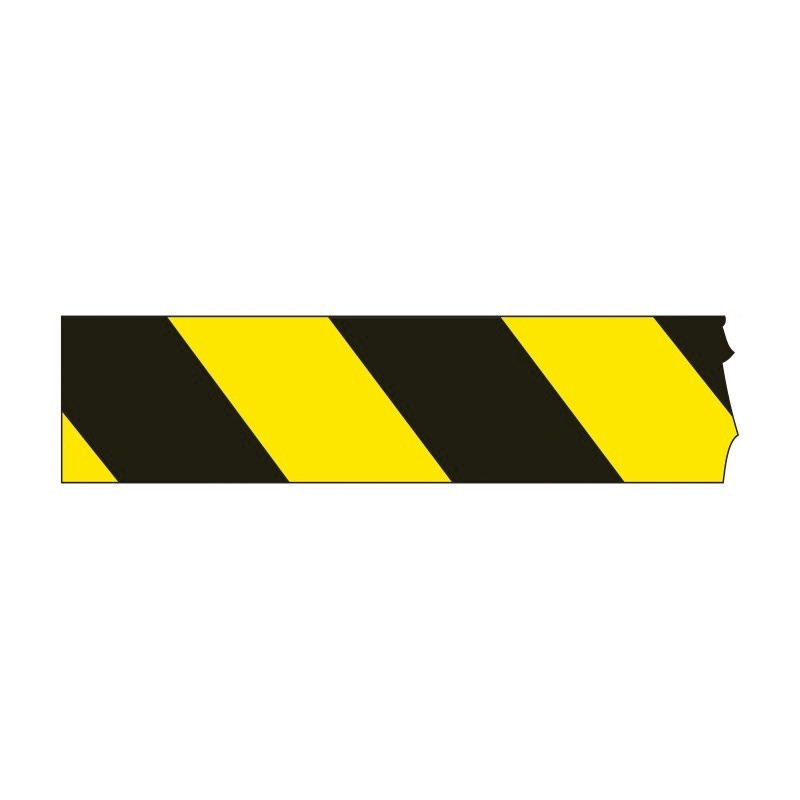 Mini Barricade Tape - Black / Yellow Striped