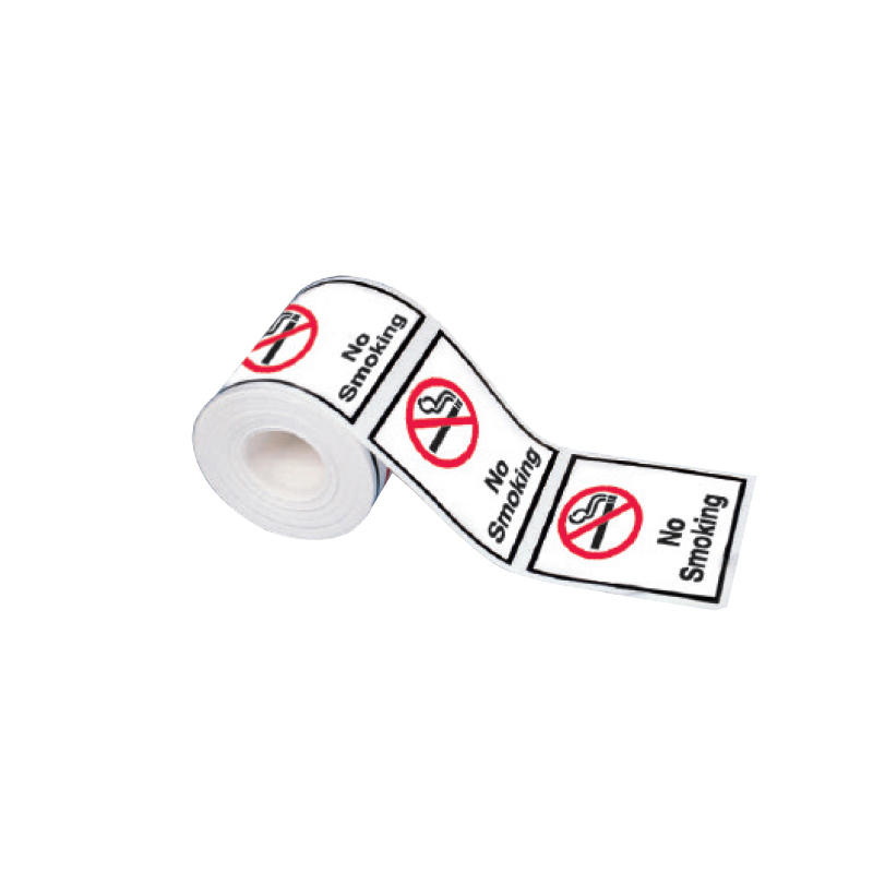 No Smoking Labels On A Roll - No Smoking