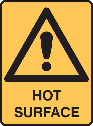 Machinery Signs - Hot Surface W/Picto