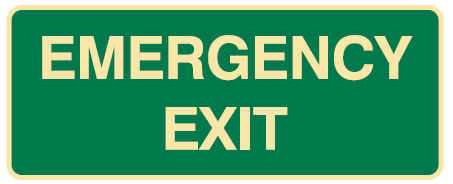 Exit/Evacuation Signs - Emergency Exit