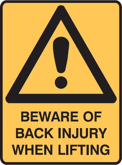 Warning Signs - Beware Of Back Injury When Lifting