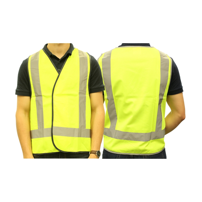 Day/night H Pattern Vest Fluorescent Yellow Large